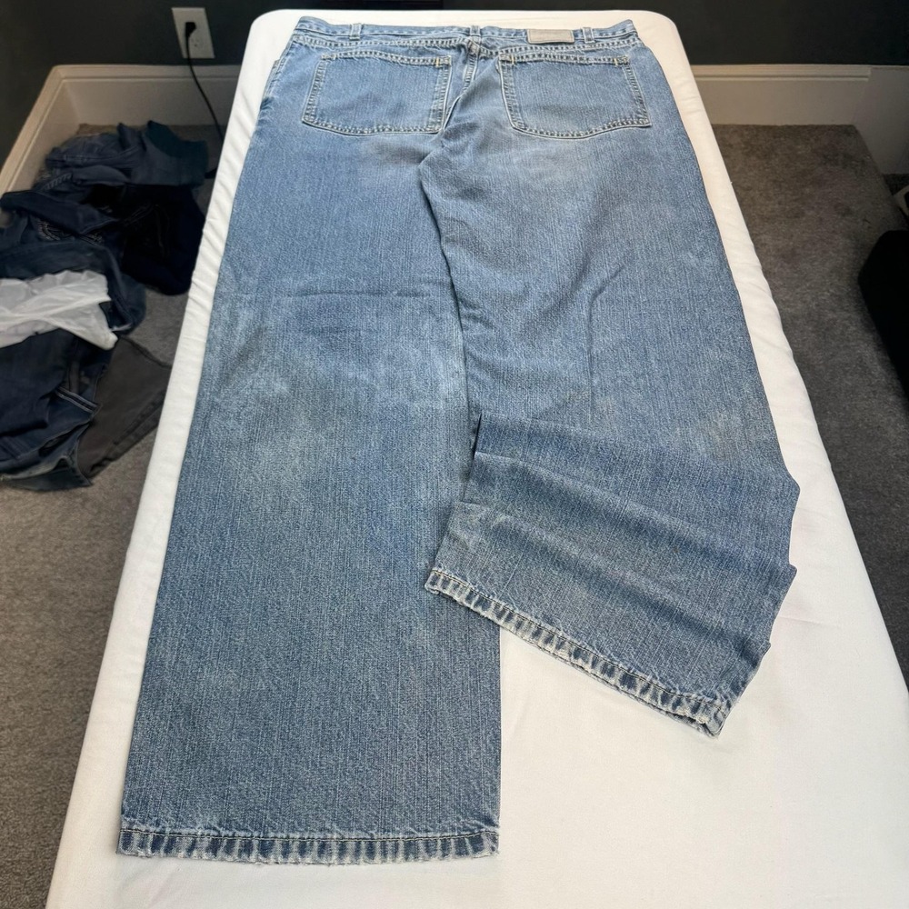 Levis SilverTab Low + Loose Jeans Mens 36x32 Blue Light Wash Relaxed Wide Leg